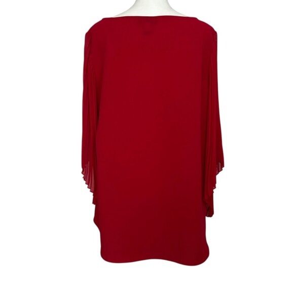 Alfani Accordion Pleated Bell 3/4 Sleeve Blouse Top (10) - Picture 5 of 11